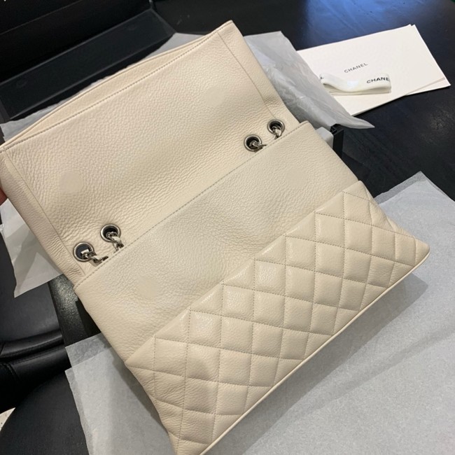 Chanel Grained Calfskin Shoulder Bag AS8095 Cream