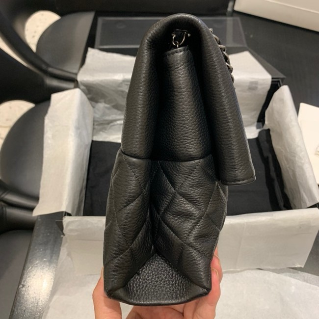 Chanel Grained Calfskin Shoulder Bag AS8095 black