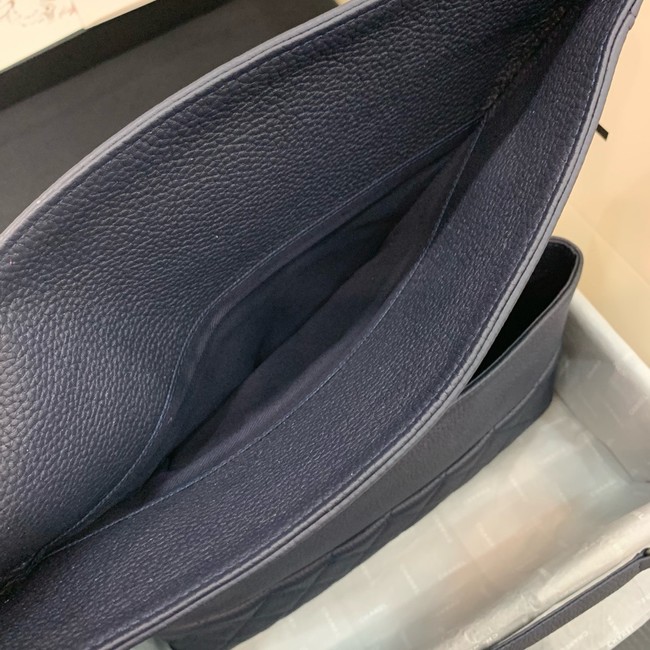 Chanel Grained Calfskin Shoulder Bag AS8095 dark blue