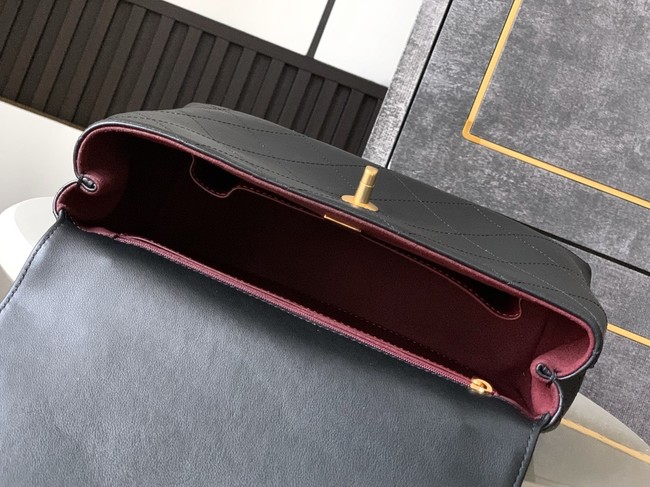 Chanel SMALL FLAP BAG WITH TOP HANDLE AS5467 BLACK