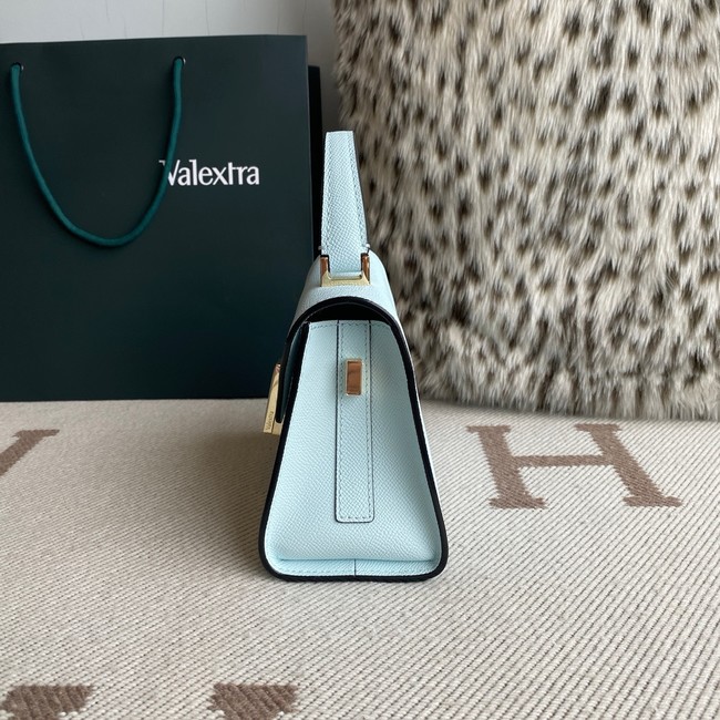 Valextra Iside Top Handle Mini Bag 00359 light blue