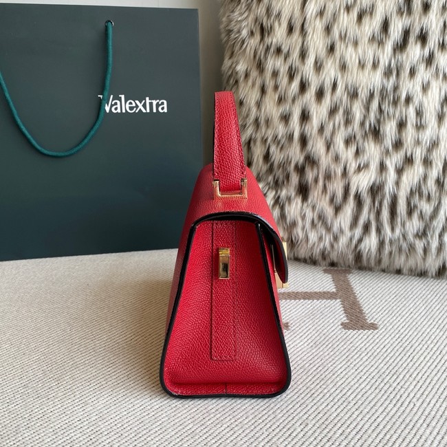 Valextra Iside Top Handle Mini Bag 00359 red