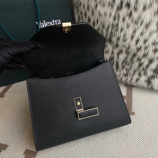 Valextra Iside Top Handle Medium Bag 56028 BLACK