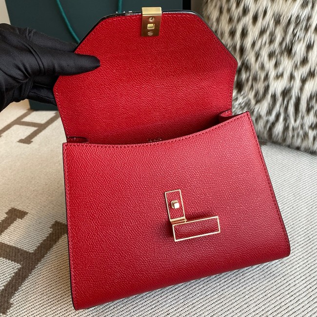Valextra Iside Top Handle Medium Bag 56028 LOVE RED