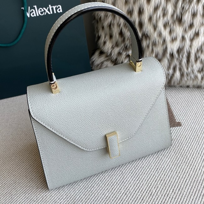 Valextra Iside Top Handle Medium Bag 56028 OFF WHITE