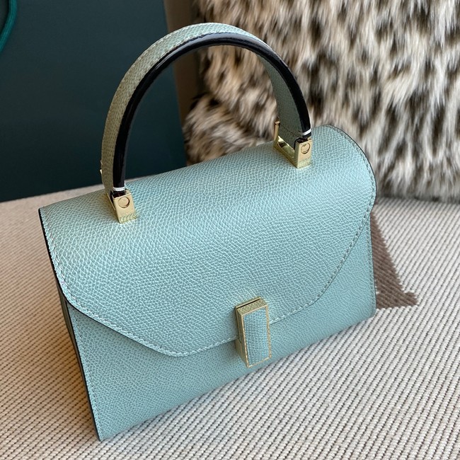 Valextra Iside Top Handle Mini Bag 00359 blue