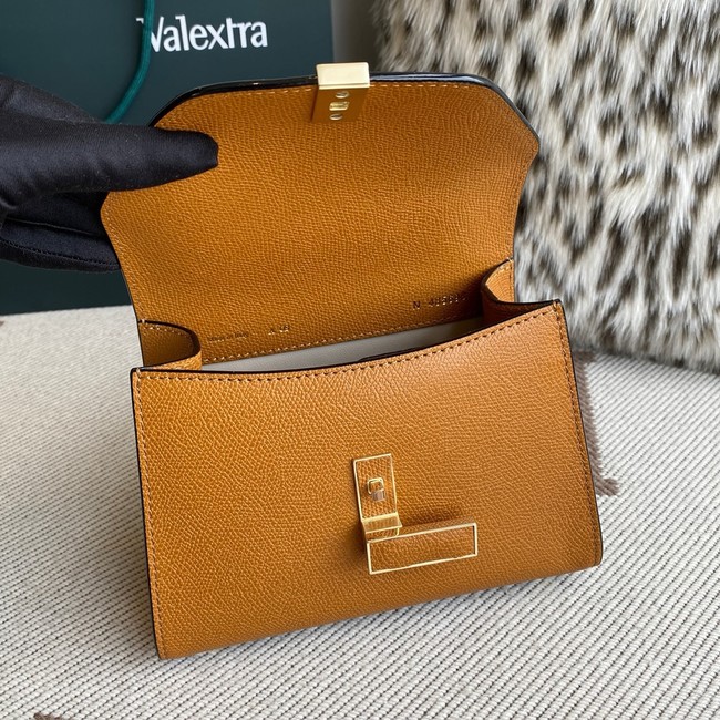 Valextra Iside Top Handle Mini Bag 00359 tan