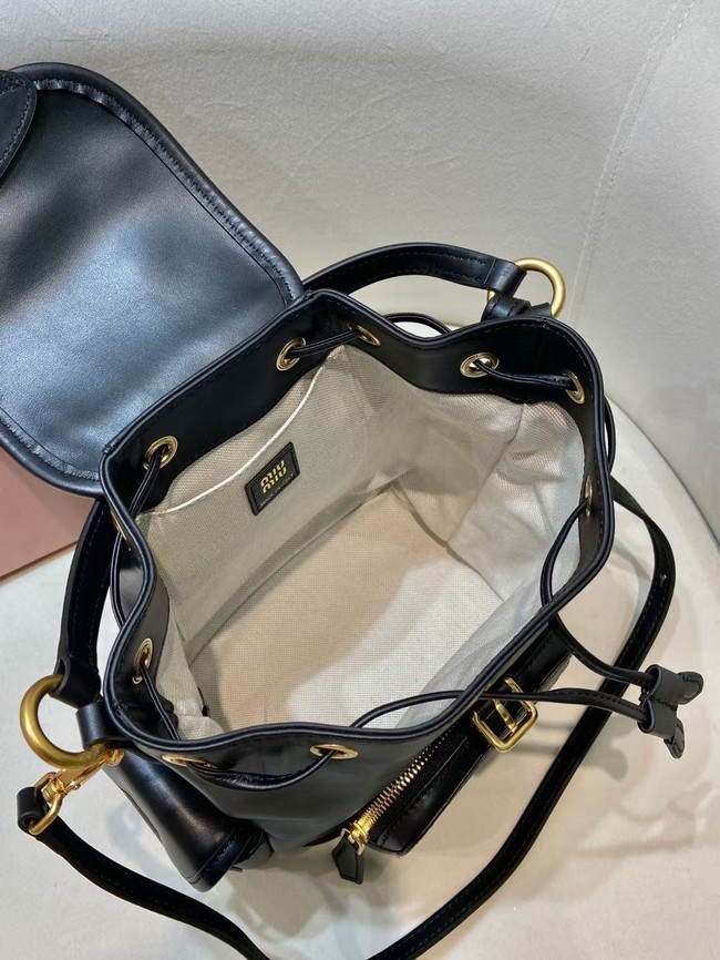 MIUMIU Cowhide backpack 5BZ043 black