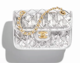 Chanel Mini flap bag AS4797 Silver