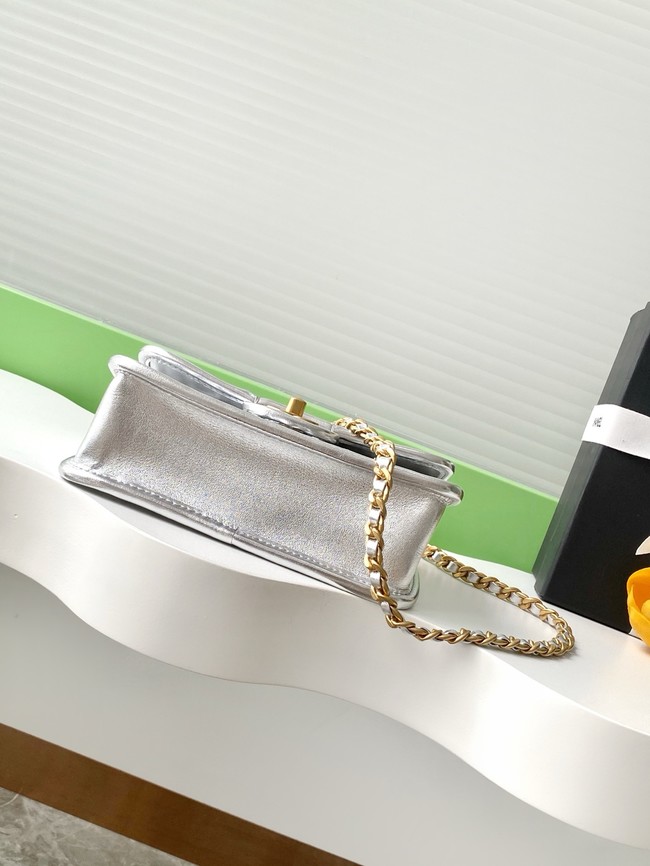 Chanel Mini flap bag AS4797 Silver