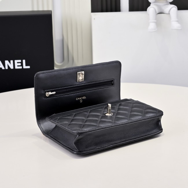 Chanel WALLET ON CHAIN AS4537 black