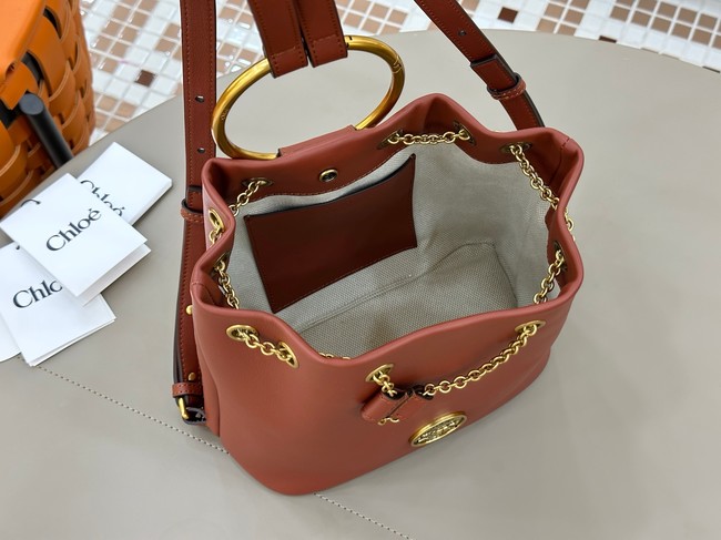 CHLOE leather shoulder bag 9965 tan