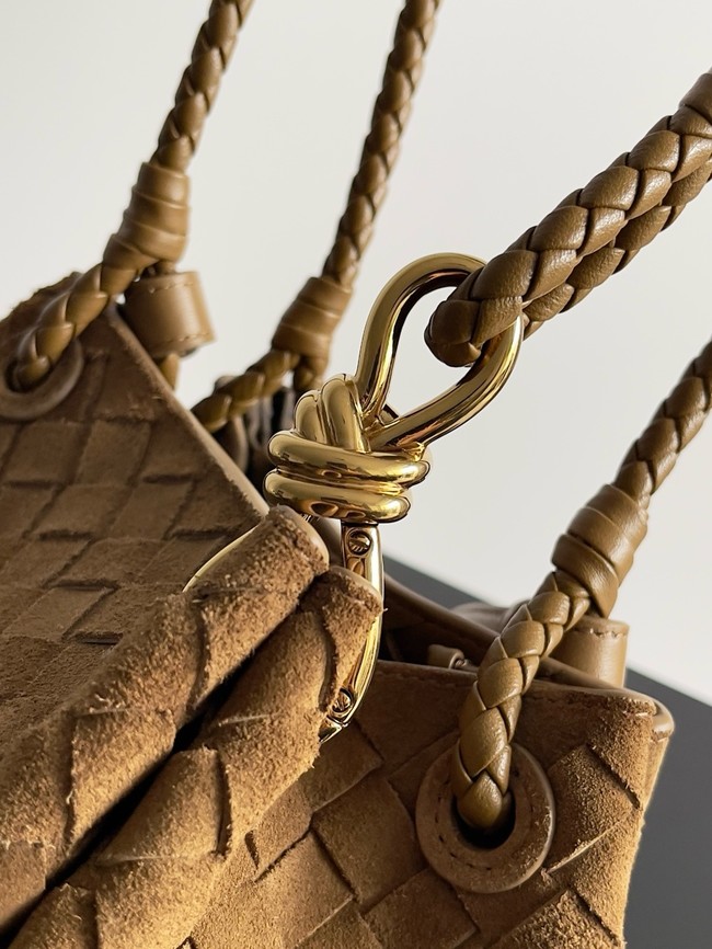 Bottega Veneta Suede Small Parachute 796569 brown