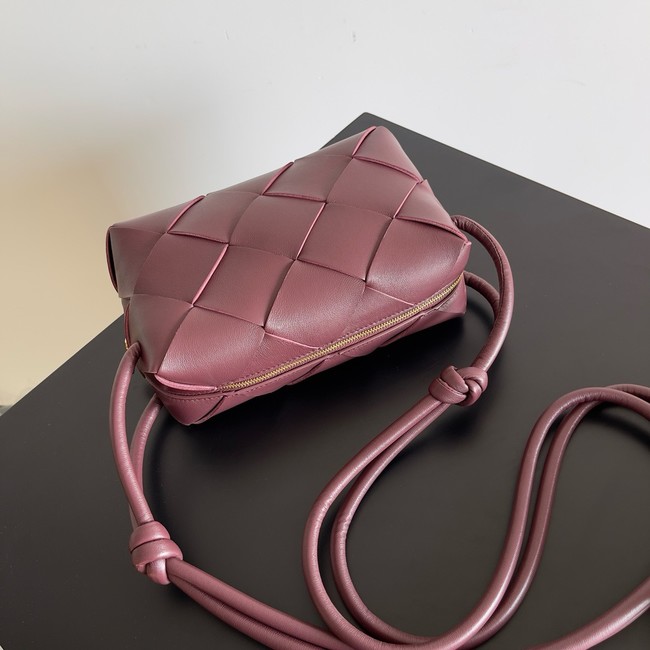 Bottega Veneta Intrecciato Concert Pouch D794258 Cherry
