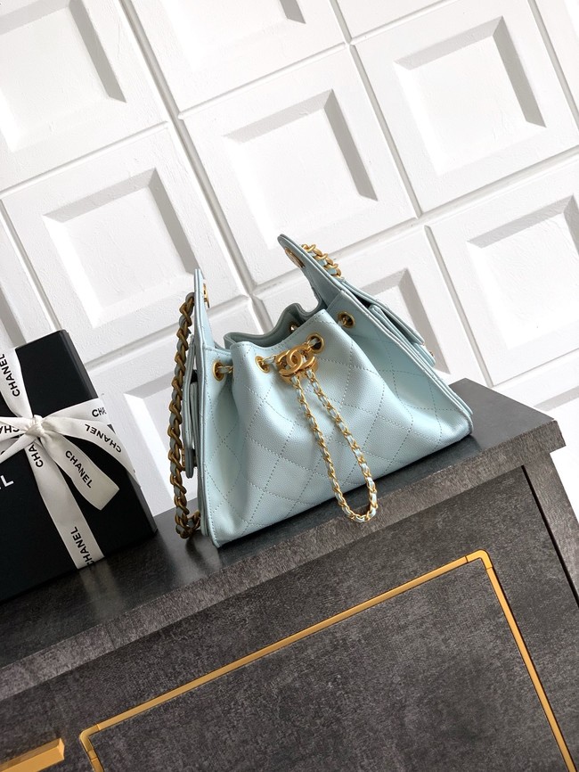 CHANEL 25 MINI HANDBAG AS5631 light blue