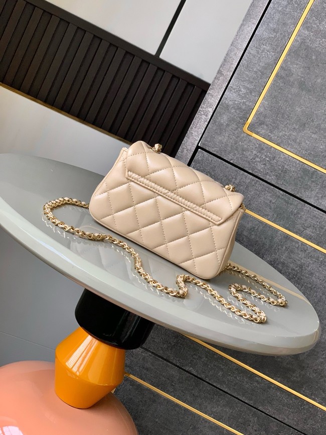 Chanel CLASSIC Original Lambskin 11.12 HANDBAG AS6563 light apricot