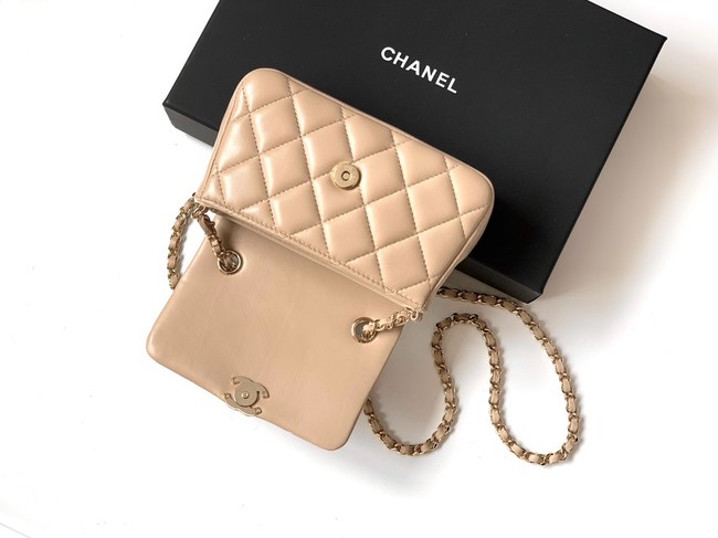Chanel CLASSIC Original Lambskin 11.12 HANDBAG AS6563 light apricot