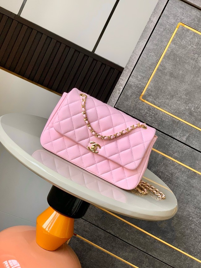 Chanel CLASSIC Original Lambskin 11.12 HANDBAG AS6565 pink