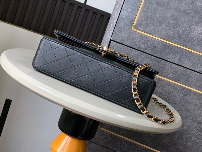 Chanel CLASSIC Original Leather 11.12 HANDBAG 1112 black