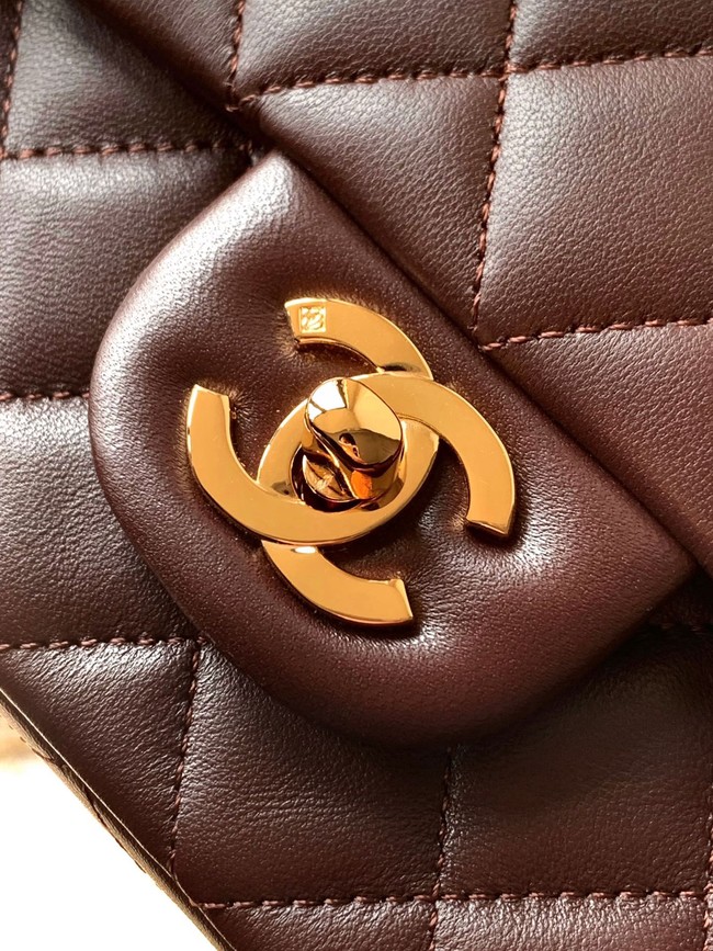 Chanel CLASSIC Original Leather 11.12 HANDBAG 1116 brown