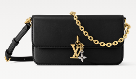 Louis Vuitton NEW Wallet On Chain LV Bloom M14581 black