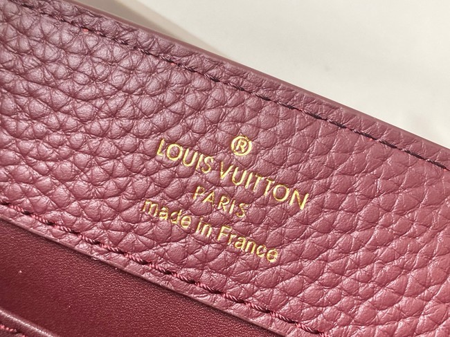 Louis Vuitton Capucines BB M48865 burgundy&Crystal