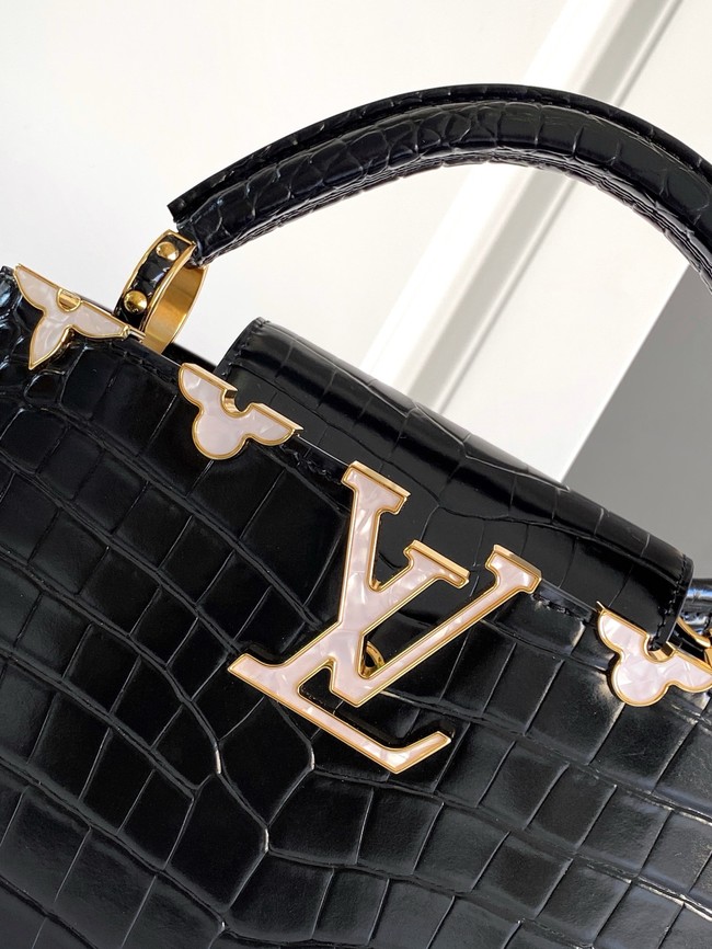 Louis Vuitton Capucines Crocodile pattern BB M86154 BLACK