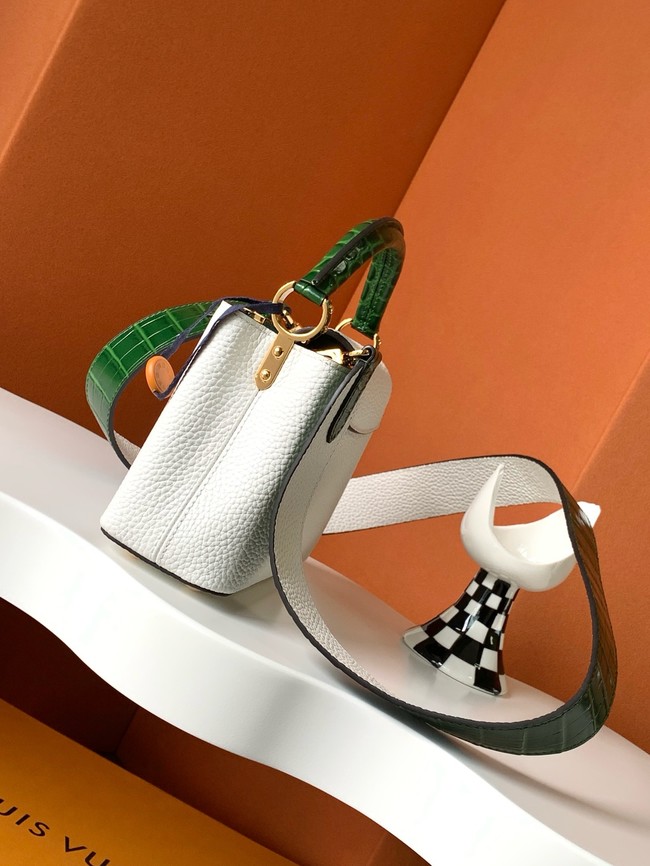 Louis Vuitton Capucines Mini M96498 white&dark green