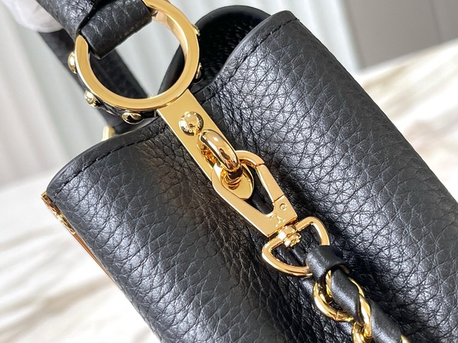 Louis Vuitton Capucines nano M24583 black&Crystal