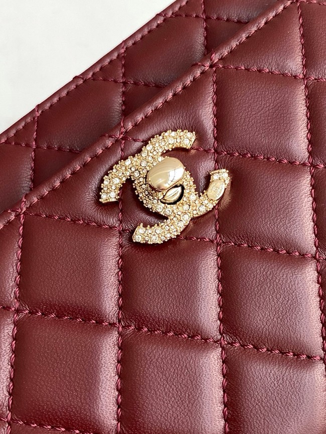 CHANEL Wallet On Chain AP4323 burgundy