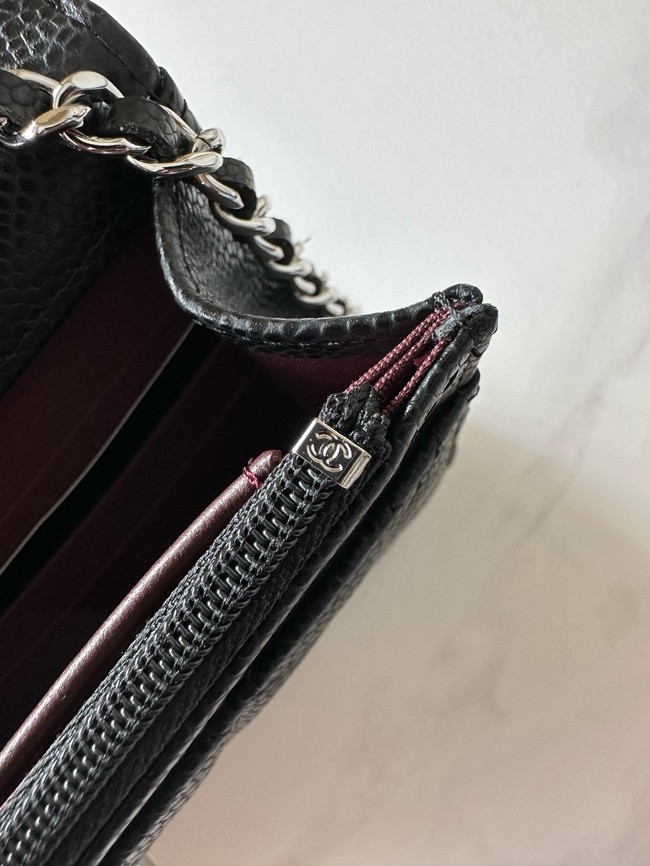 Chanel Classic Wallet On Chain Grained Calfskin AP4241-20