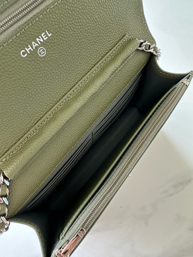 Chanel Classic Wallet On Chain Grained Calfskin AP4241-2