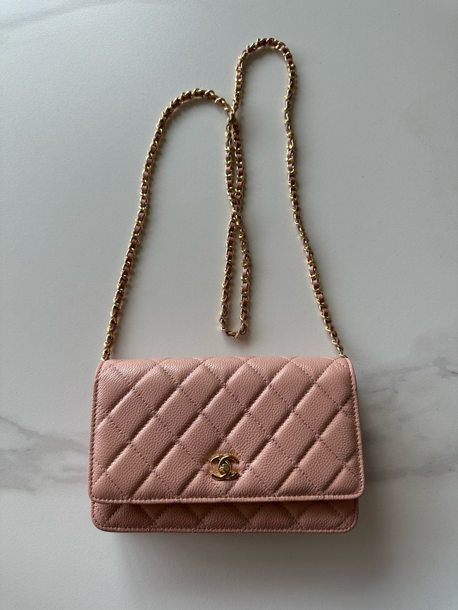 Chanel Classic Wallet On Chain Grained Calfskin AP4241-9