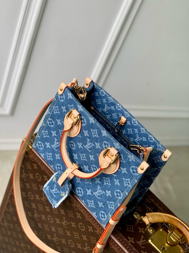 Louis Vuitton NEW OnTheGo PM M14633 Denim Blue
