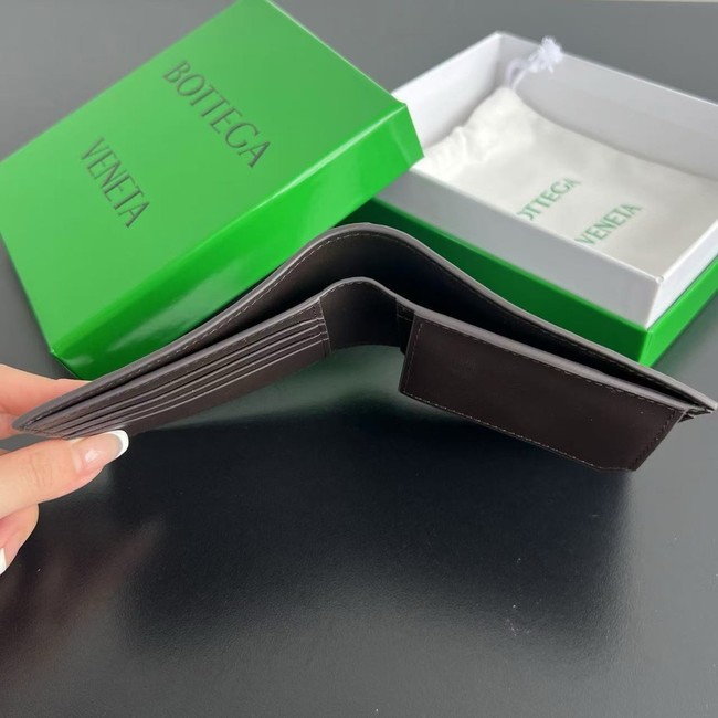 Bottega Veneta Intrecciato Bi-Fold Wallet With Coin Purse 749412 Fondant