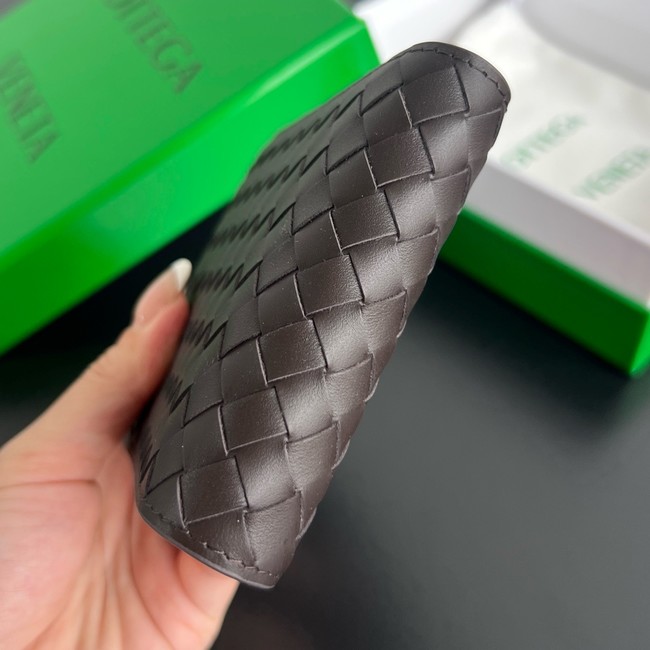 Bottega Veneta Intrecciato Bi-Fold Wallet With Coin Purse 749412 Fondant