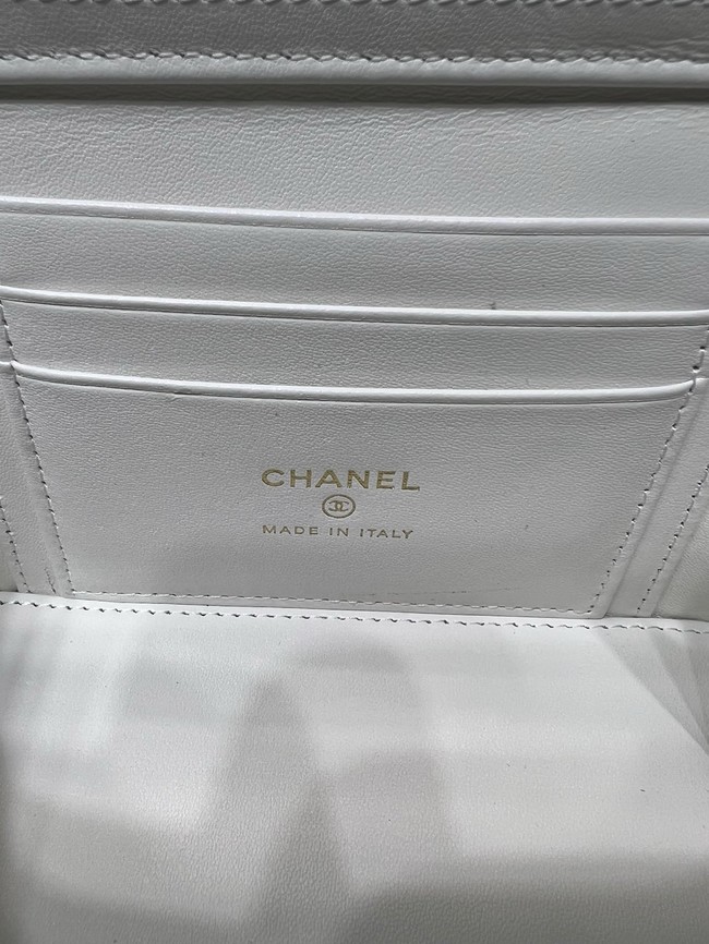 CHANEL Classic Small Vanity with Chain AP1341 white