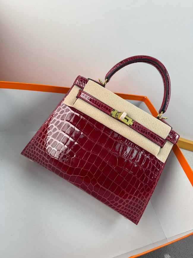 Hermes Kelly Shoulder Bags Nile crocodile leather KL3598-15