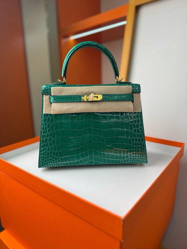 Hermes Kelly Shoulder Bags Nile crocodile leather KL3598-18