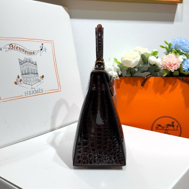 Hermes Kelly Shoulder Bags Nile crocodile leather KL3598-19