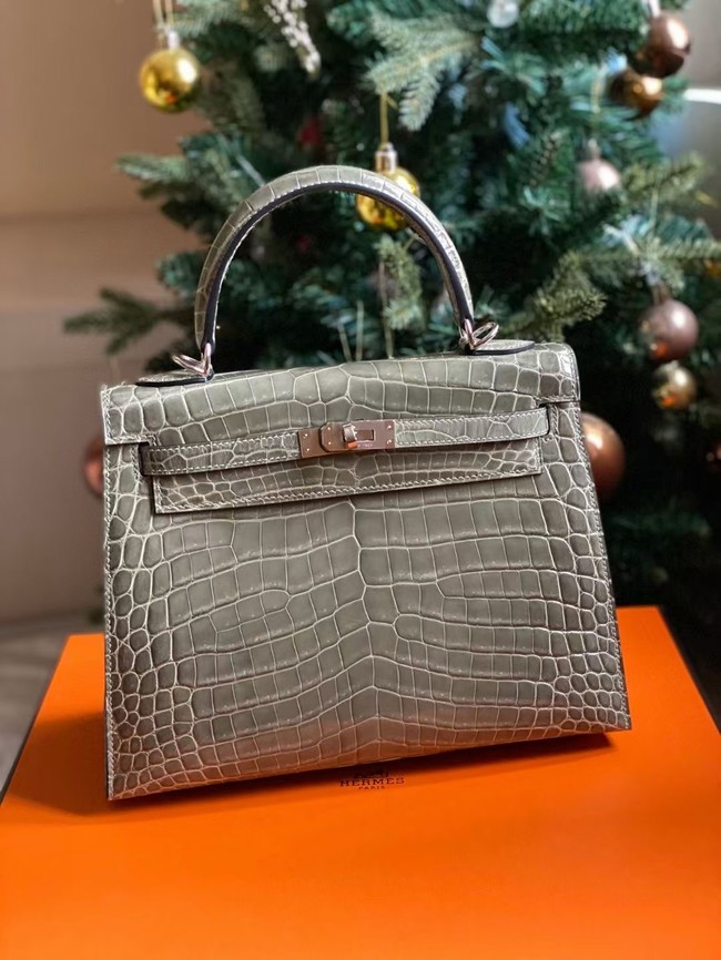 Hermes Kelly Shoulder Bags Nile crocodile leather KL3598-20