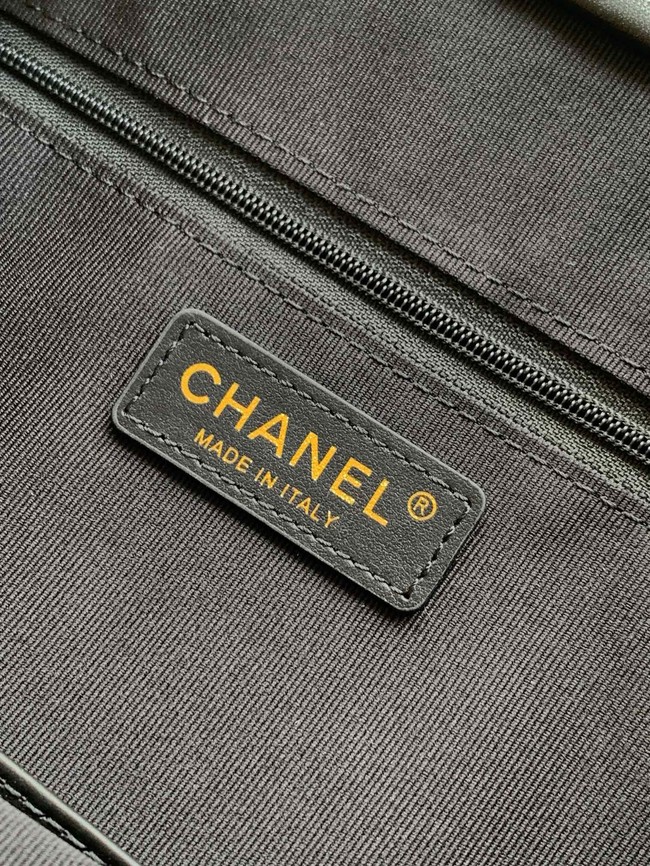 CHANEL Shopping Bag AS5657 Beige & Black