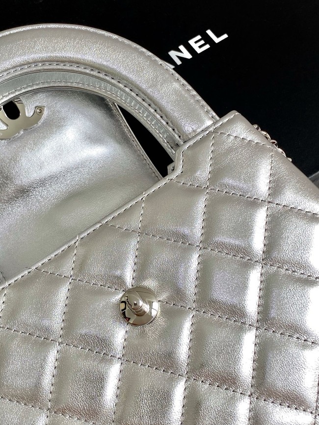 Chanel MINI SHOPPING BAG AS4416 Silver