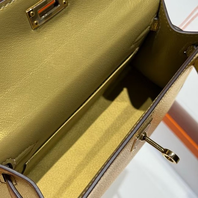 Hermes Kelly 19cm Shoulder Bags Original Swift Leather KL19 gold
