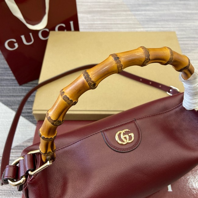 GUCCI GG MARMONT SMALL SHOULDER BAG 799863 burgundy