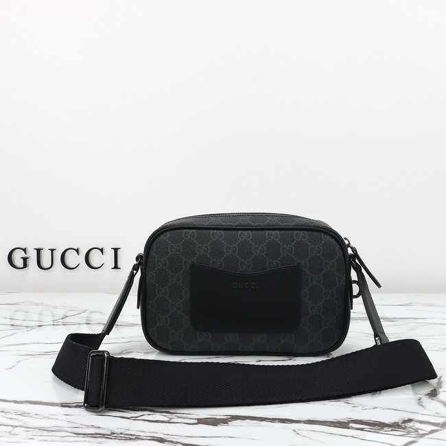 GUCCI GG CANVAS SMALL CROSSBODY BAG 821216 black