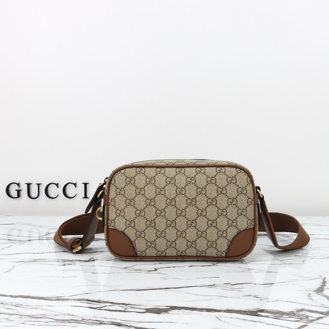 GUCCI GG CANVAS SMALL CROSSBODY BAG 821216 brown