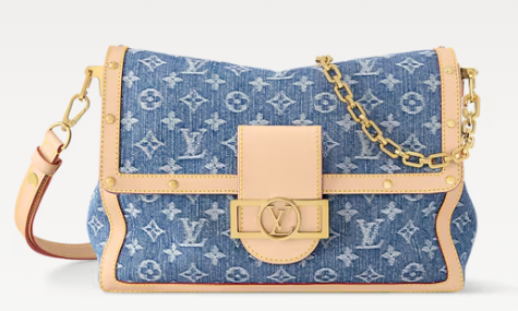 Louis Vuitton NEW Dauphine Soft GM M13319 Denim Blue