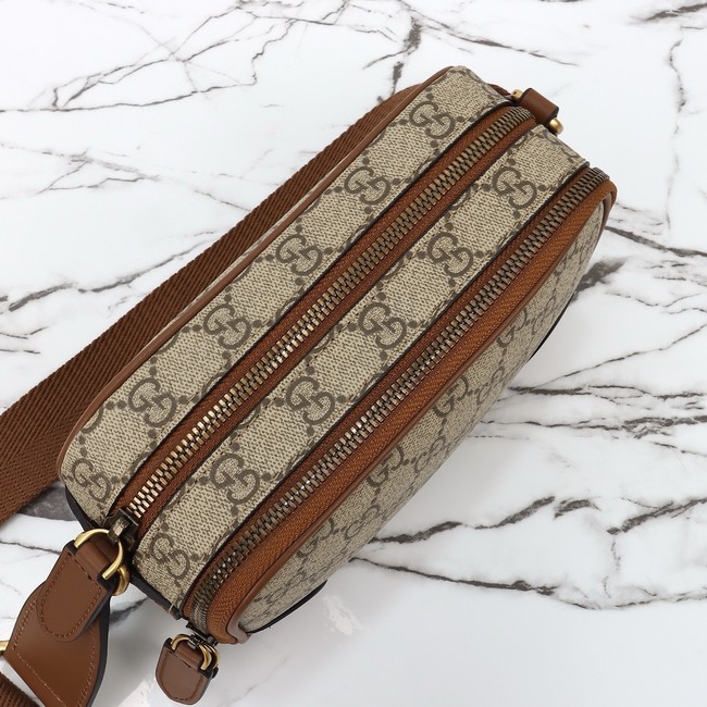 GUCCI GG Emblem mini crossbody bag 821217 brown