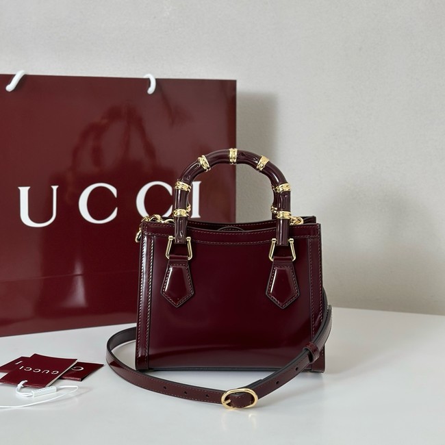 Gucci Diana small tote bag 832936 Rosso Ancora red